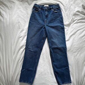 Abercrombie & Fitch - The 90s Straight Ultra High Rise Dark Blue Jeans
